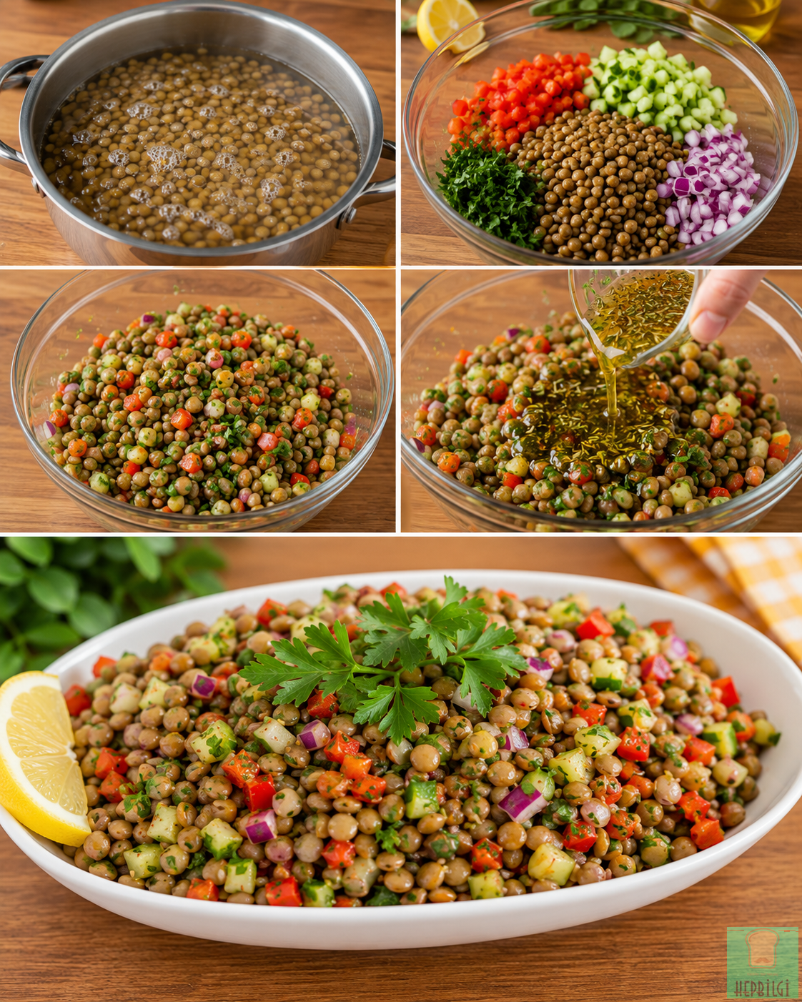 Yeşil Mercimek Salatası - 1