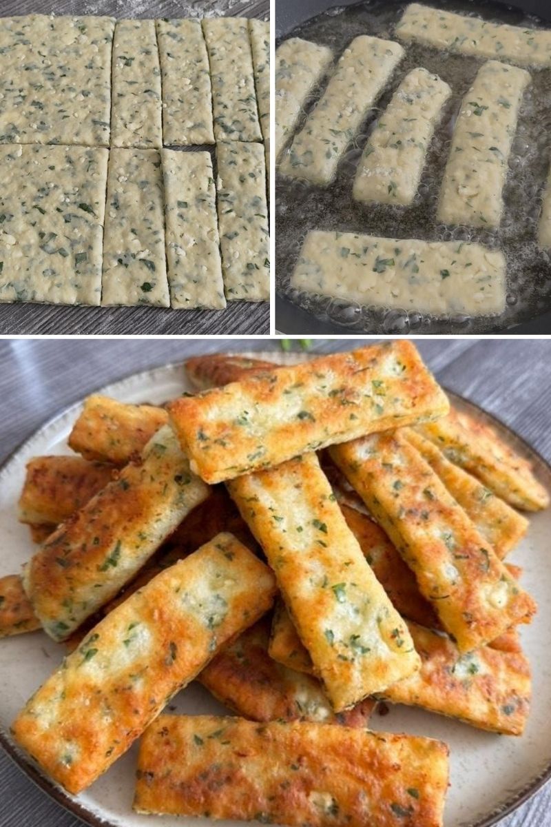 Kahvaltılık Peynirli Mayasız Pişi Tarifi - 2