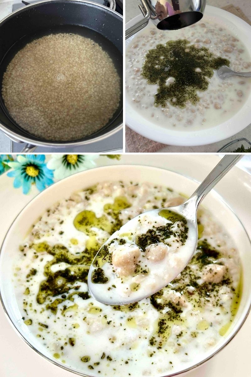 Soğuk Ayran Aşı Çorbası Tarifi - 4