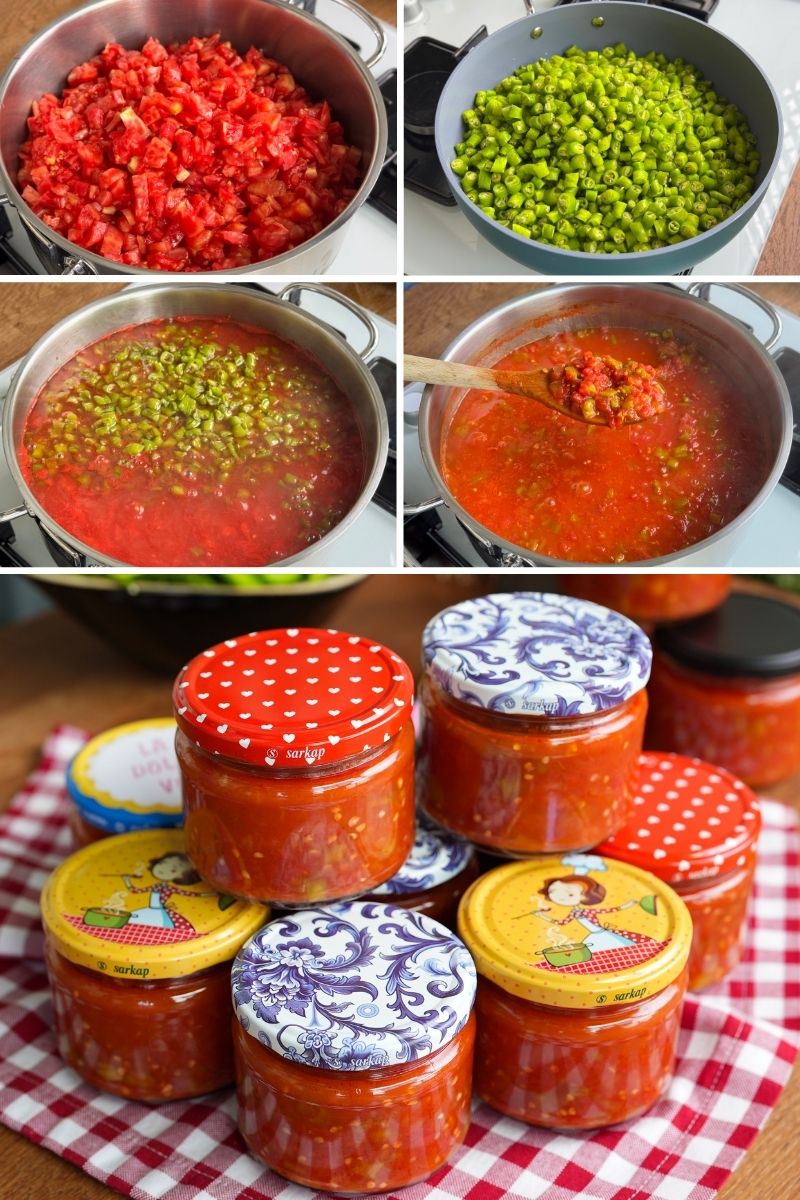 Kışlık Konserve Menemen Tarifi - 1