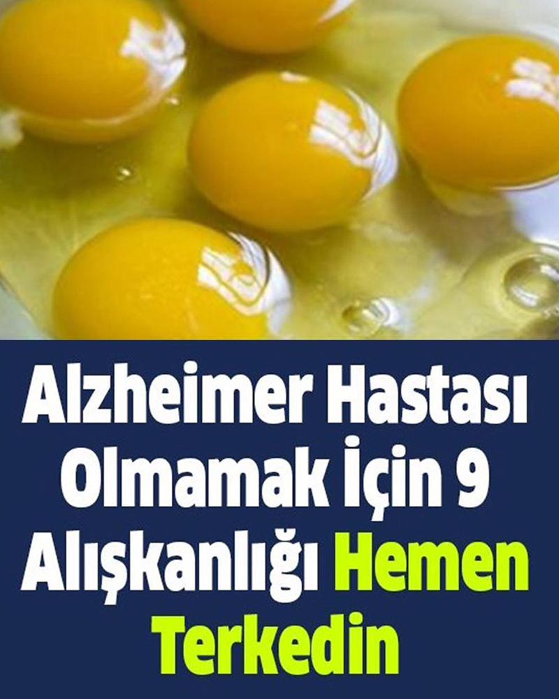 Alzheimer Hastası Olmamak İçin 9 Alışkanlığı Hemen Terkedin - 1