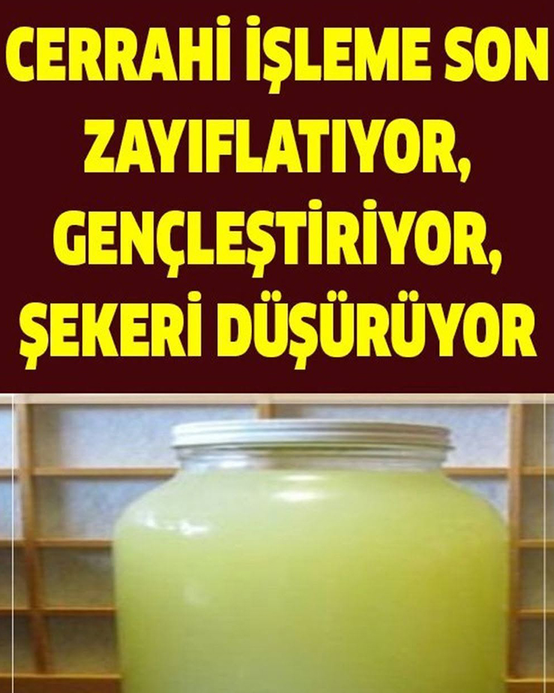 Suyu 10 Yaş Gençleştiriyor Yüksek Şekeri Düşürür - 1