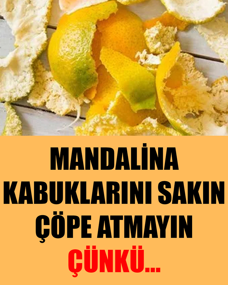 Mandalina Kabuklarını Sakın Çöpe Atmayın - 1