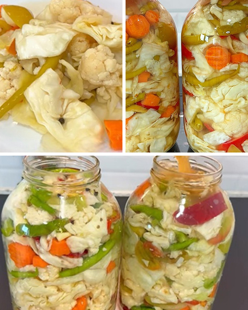 Kütür Kütür Uzun Ömürlü Suyu İçilebilir Karışık Turşu Tarifi - 1