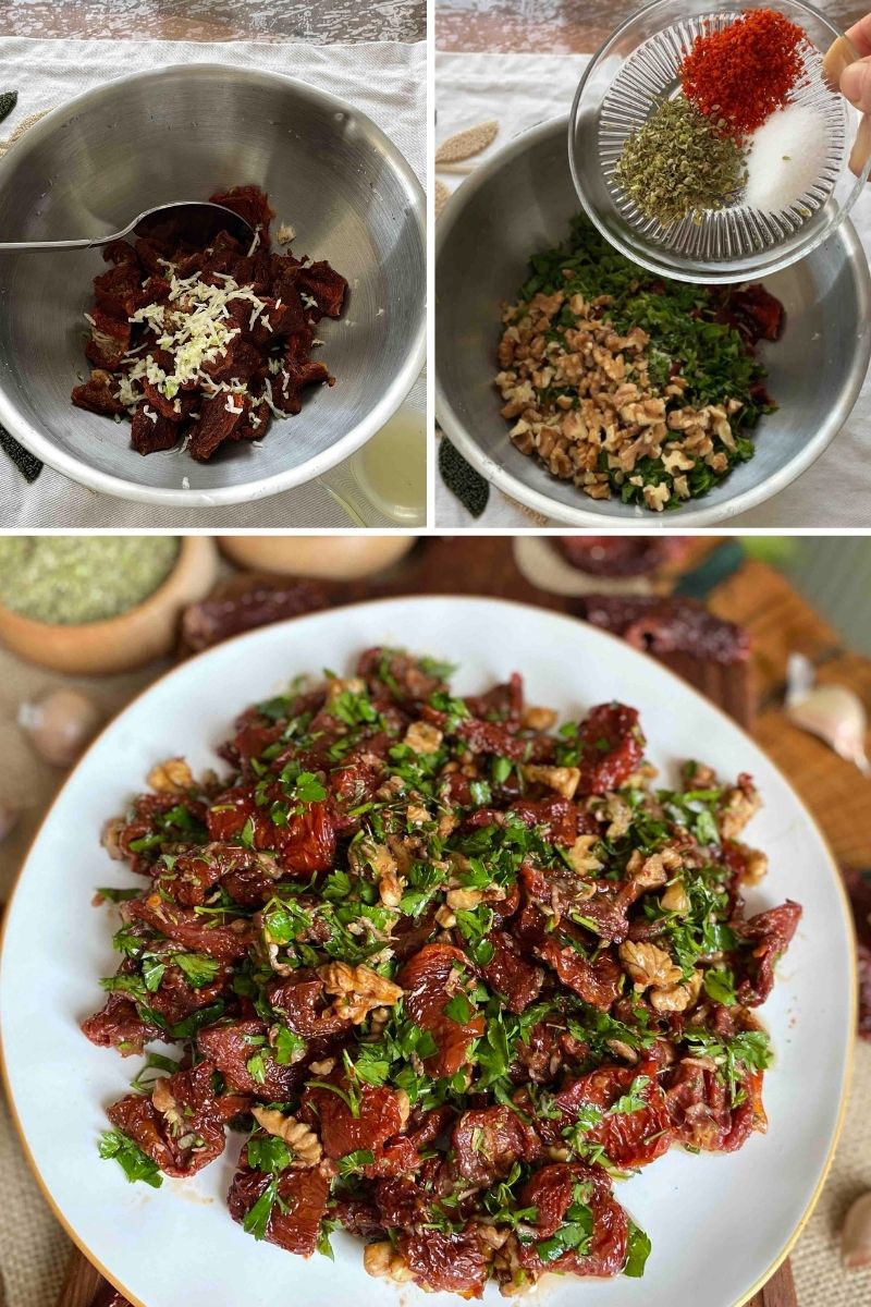 Kuru Domates Mezesi Tarifi - 1