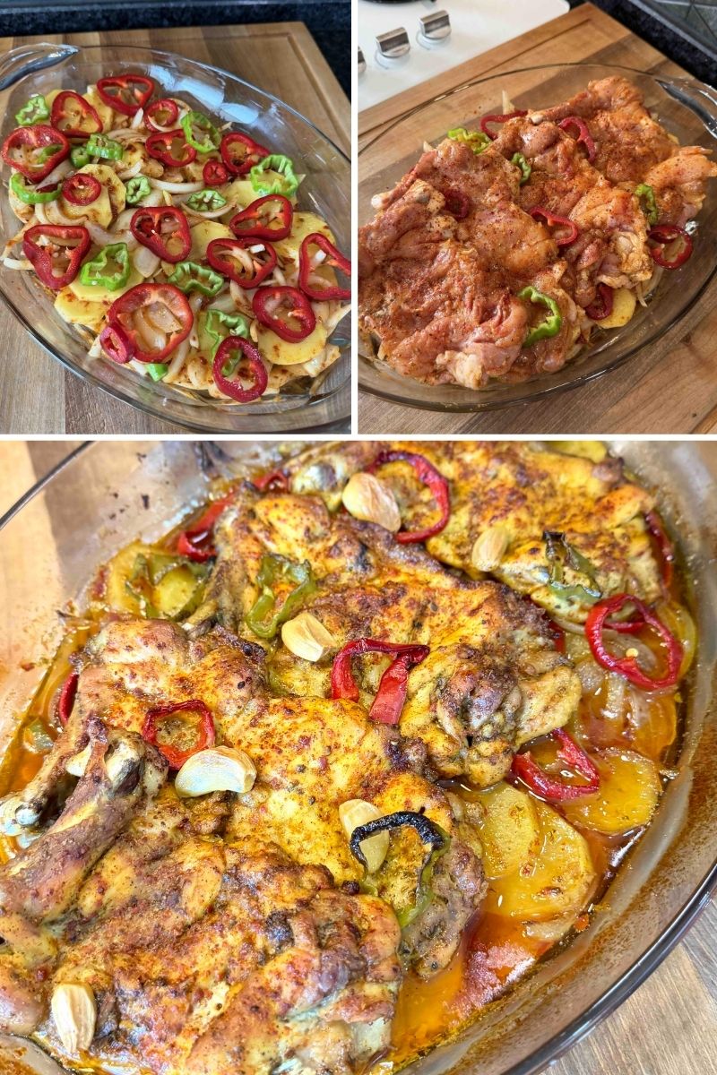 Fırında Sebzeli Tavuk - 1