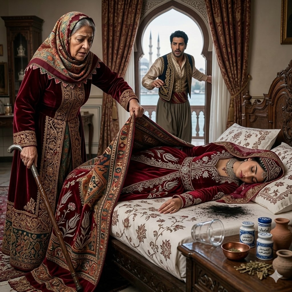Düğünün ertesi sabahı, kayınvalide elinde bastonla gelini uyandırmaya geldi - 3