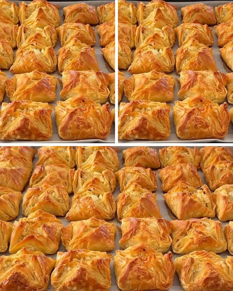 Misafire Özel 3 Malzemeyle 1 Tepsi Dolusu Çıtır Börek Tarifi - 1