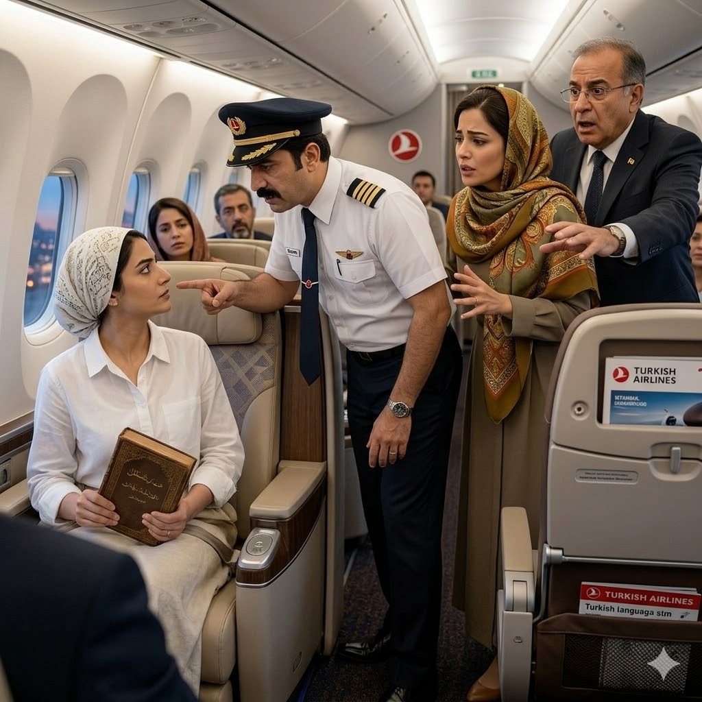 Uçakta sade kıyafetli kadını pencere kenarı - 1