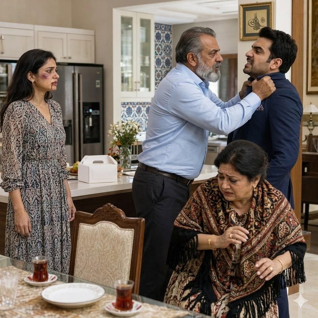 Doğum günü sabahı babası gelinin morarmış yüzünü gördü - 1