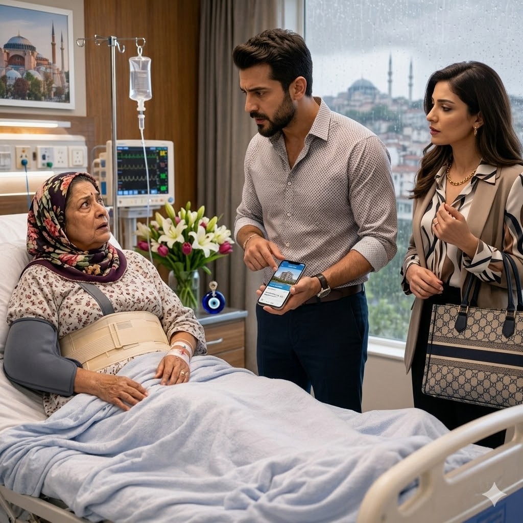 Kırık kemikleriyle hastane yatağında yatan anne - 2