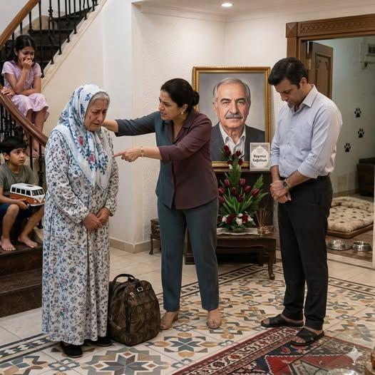 Eşinin cenazesinden dönen yaşlı dul kadın - 1
