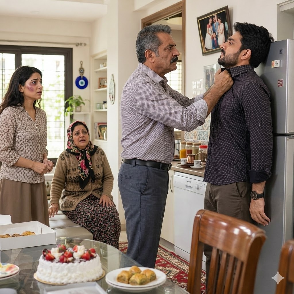 Gelin kızın şişmiş yanaklarını gören baba, Bunu kim yaptı? - 3