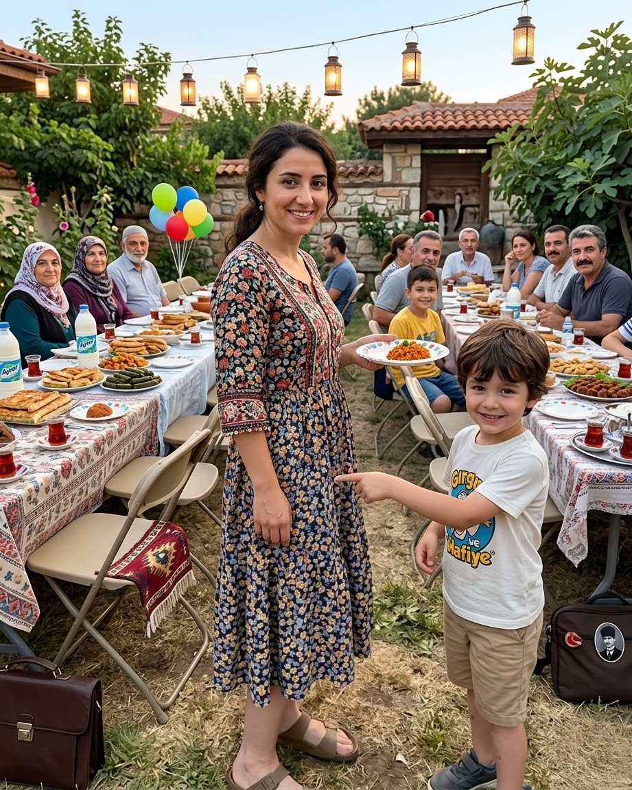 Kocamın 40. yaş gününü arka bahçemizde kutluyorduk - 3