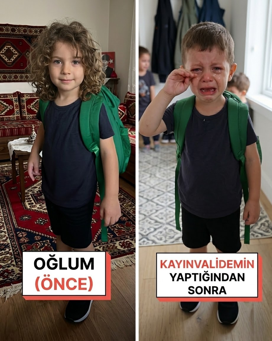 Kayınvalidem, 5 yaşındaki oğlumu saçlarını kazıtmış - 1
