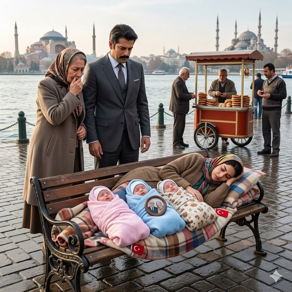 Milyoner, eski eşini bir bankta 3 bebekle uyurken buldu - 1