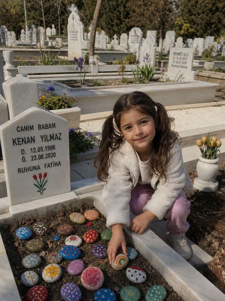 Her pazar, kızım rahmetli babasının mezarına boyalı bir taş bırakırdı - 2