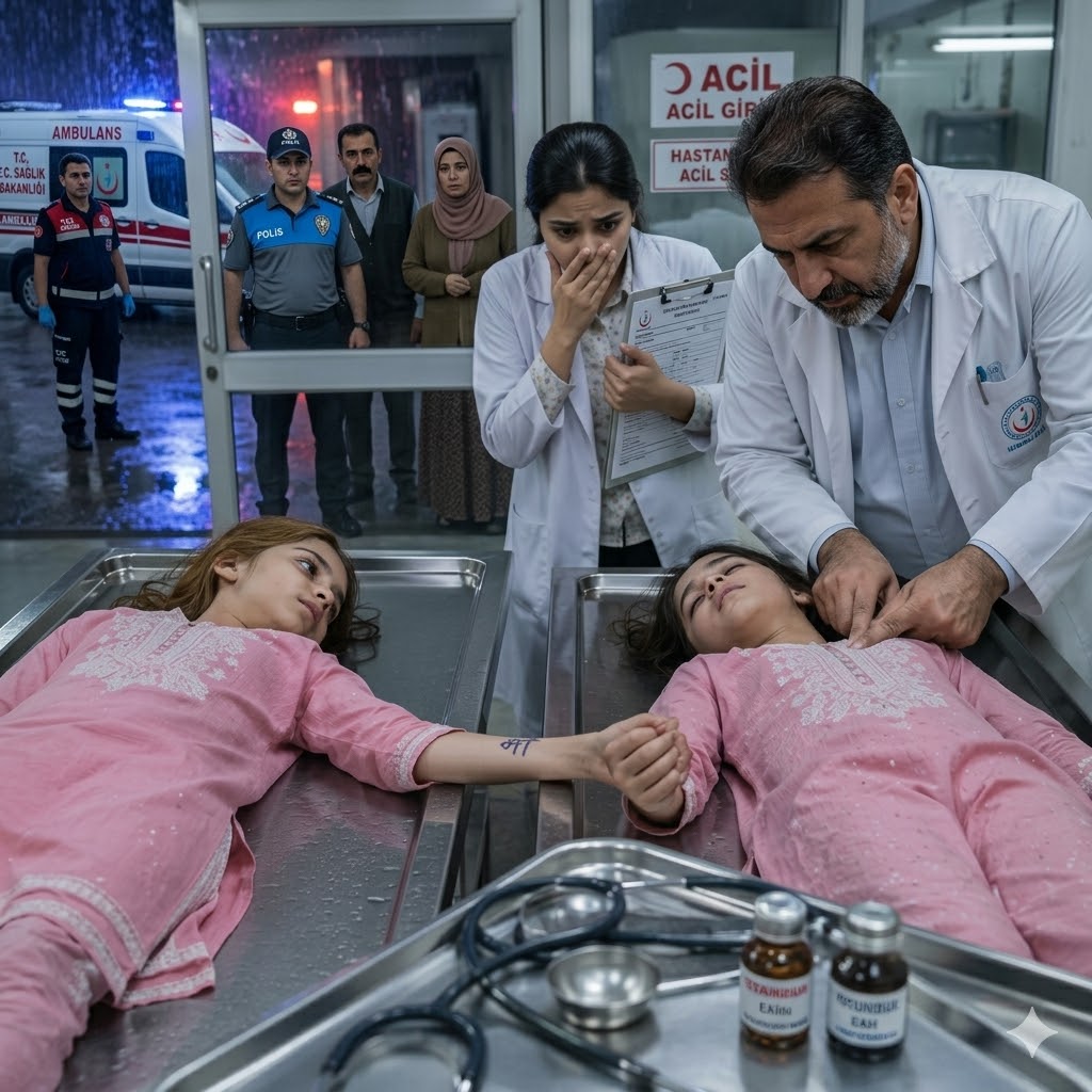 İkiz kızların zayıf kahkahalarını duyunca şoke oldu - 2
