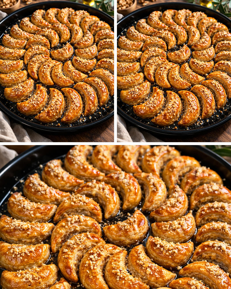 1 Tepsi Yetmez Ağızda Dağılan Ay Tatlısı Tarifi - 4