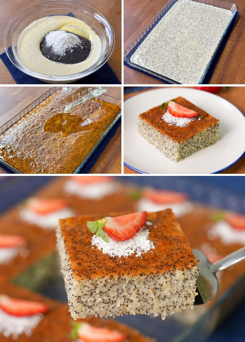 Borcamda Haşhaşlı Revani Tarifi - 4