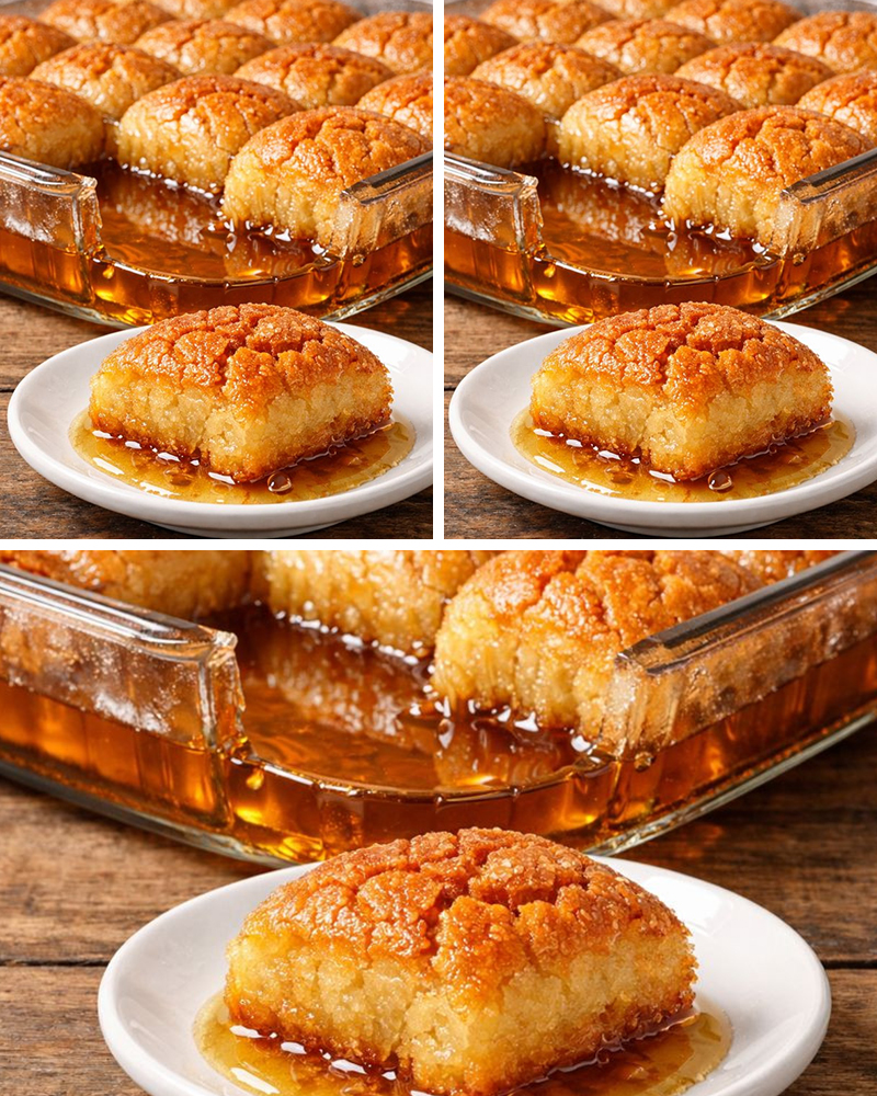 Kıyır Kıyır Borcamda Şerbetli İrmik Tatlısı Tarifi - 3