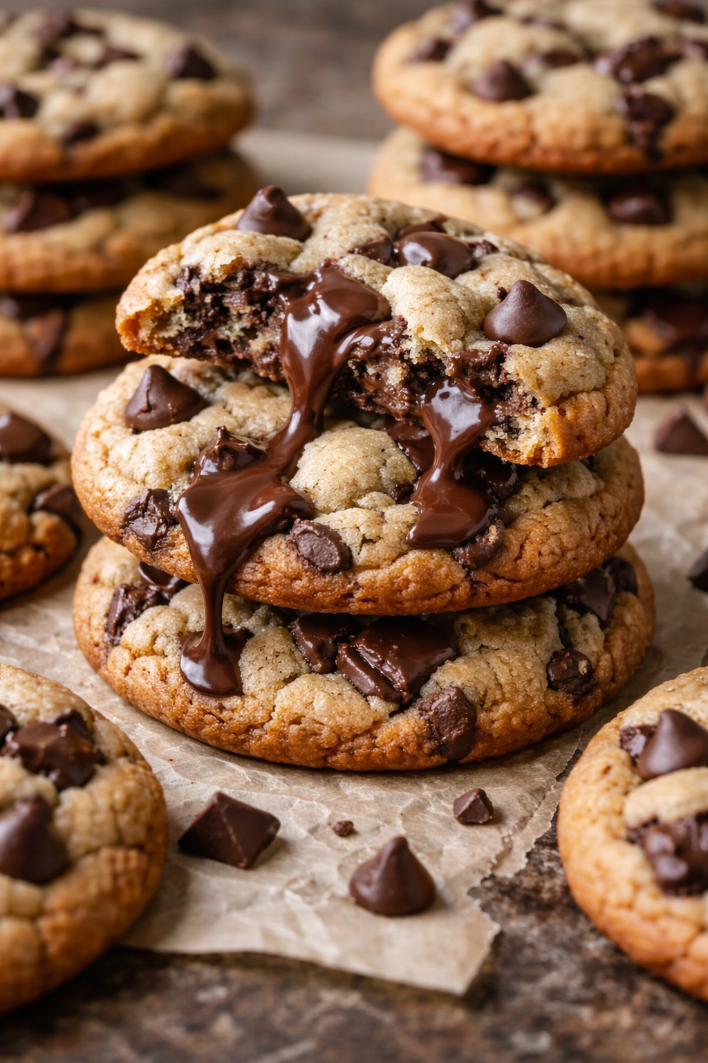 Dışı Kıtır İçi Akışkan Çikolatalı Kurabiye Tarifi - 1