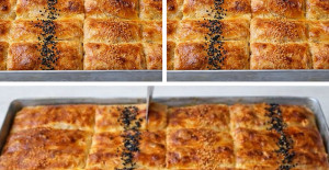 4 Yufkadan 1 Tepsi Çıtır Börek Tarifi