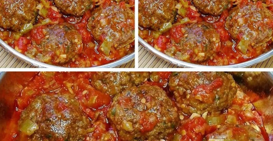 Domates Soslu Köfte Tarifi