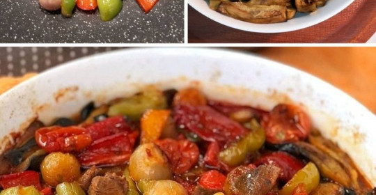 Fırında Patlıcanlı Et Güveci Tarifi