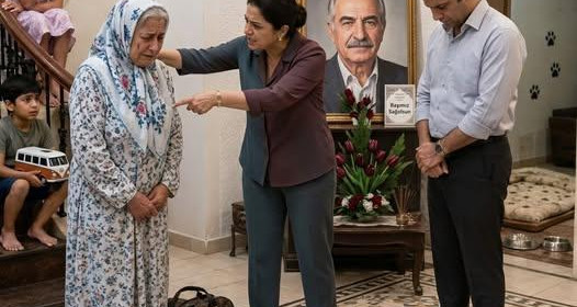 Eşinin cenazesinden dönen yaşlı dul kadın