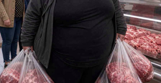 Her gün bir kadın 60 kilo et satın alıyordu
