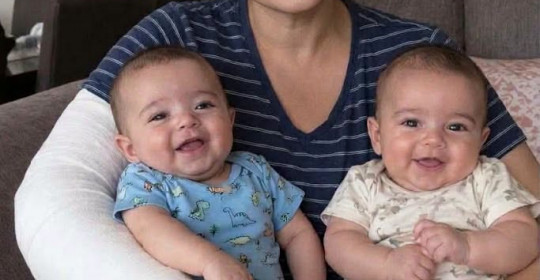 Kolumu kırdım ve eşimden beş aylık ikizlerimiz