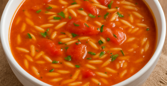 Limonu Bol Domatesli Şehriye Çorbası Tarifi