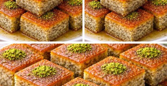 Tam Ölçülü Haşhaşlı Revani