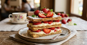 Bu Pasta Çok Başka Çilekli Milföy Pasta Tarifi