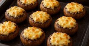 Fırında Kaşarlı Mantar Tarifi