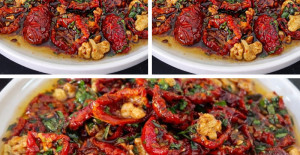 Kuru Domatesli Cevizli Zeytinyağlı Salata Tarifi