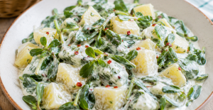 Yoğurtlu Patatesli Semizotu Salatası Tarifi