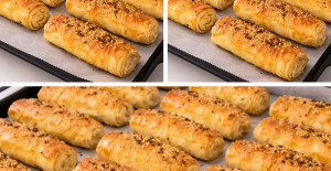 Sadece 2 Yufkayla 12 Tane Sirkeli Unlu Çıtır Çıtır Börek Tarifi