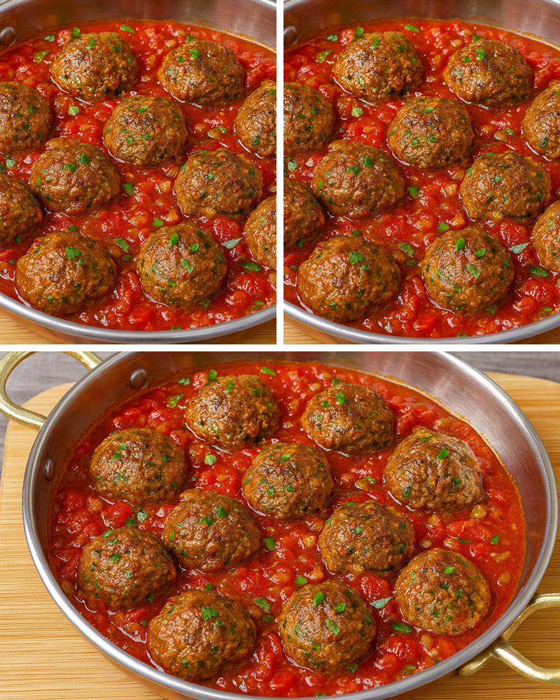 Annemin Domates Soslu Köfte Tarifi - 1