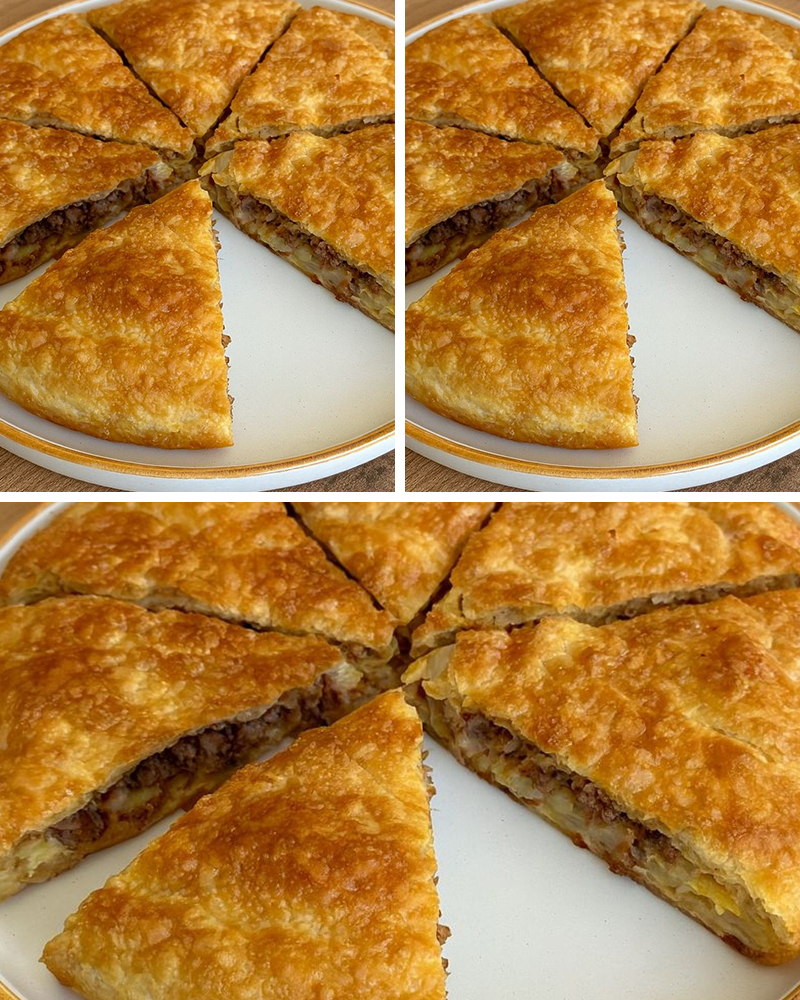 2 Bezeyle El Açması Çıtır Kıymalı Börek Tarifi - 1