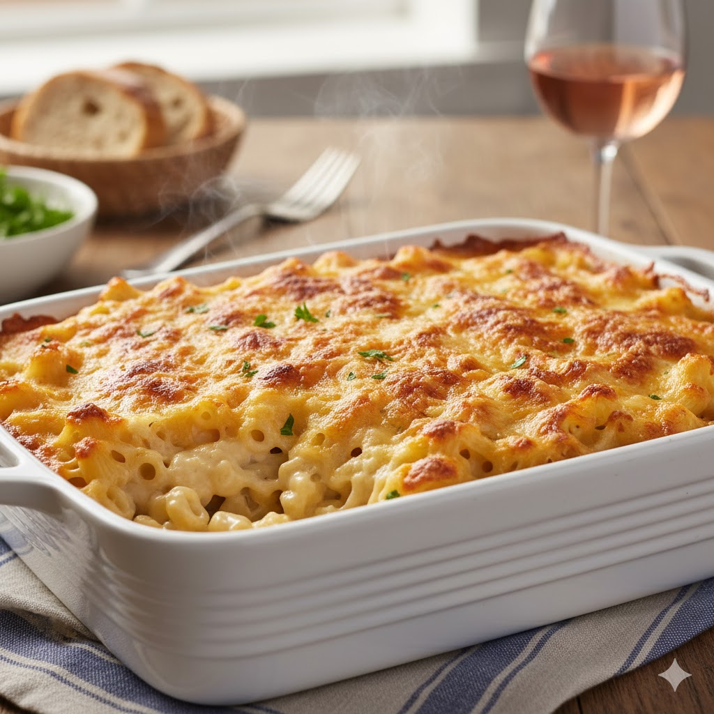 Fırında Peynirli Makarna Tarifi - 2