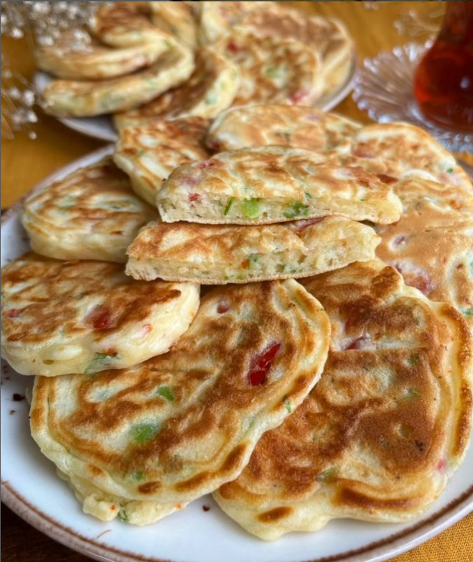 Peynirli Sebzeli Kaşık Dökmesi Tarifi - 1