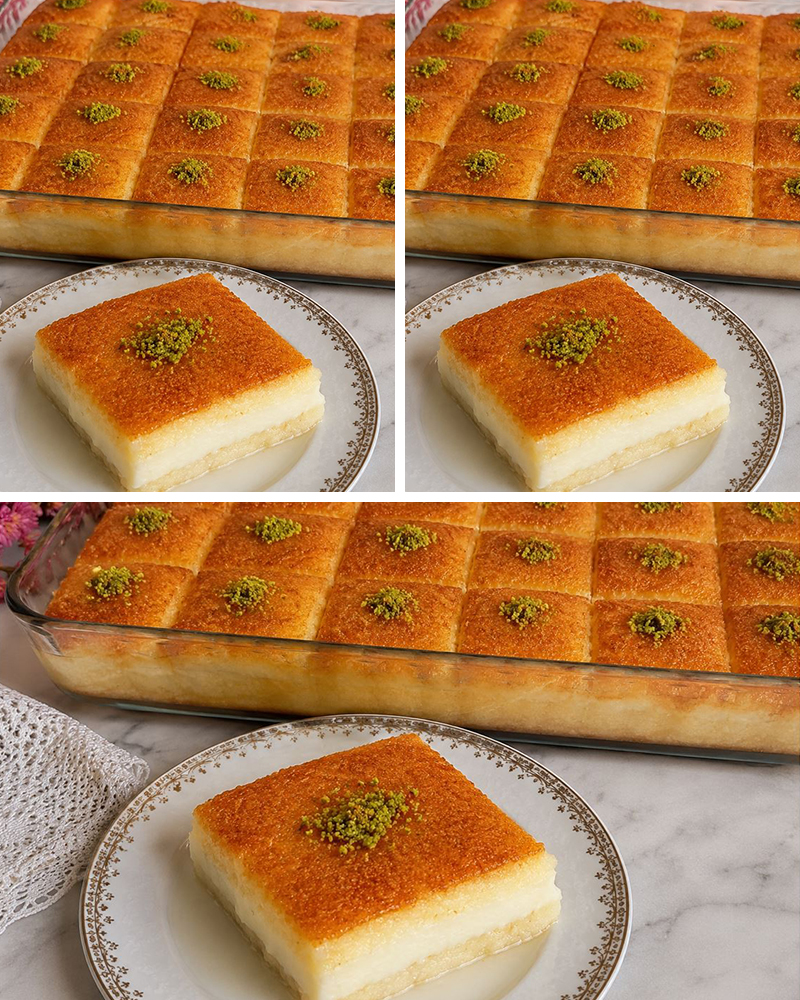 İrmikli Muhallebili Şerbetli Tatlı - 3