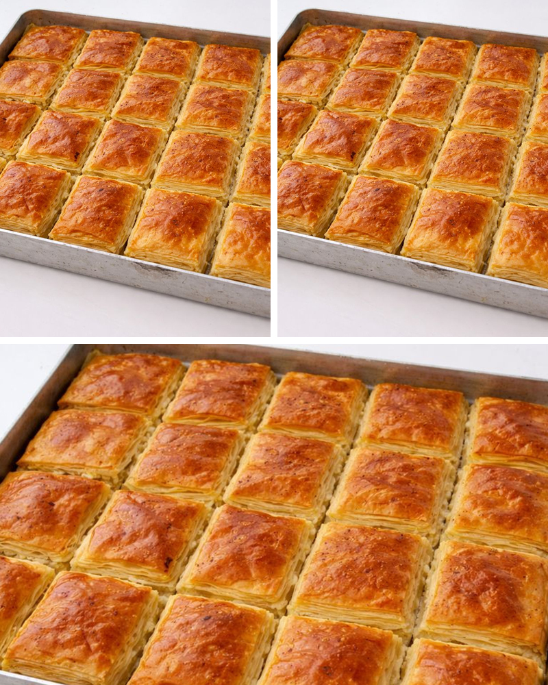 2 Bezeyle Kat Kat Çıtır Tepsi Böreği Tarifi - 3