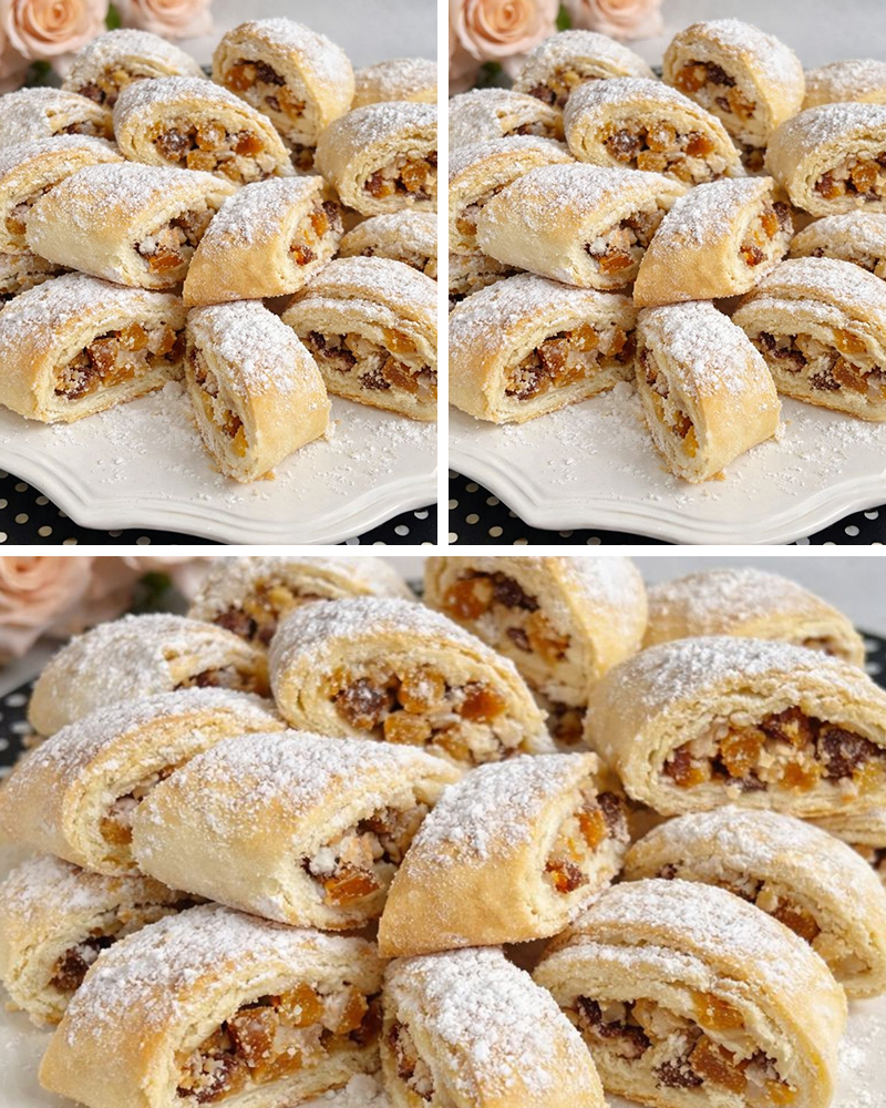 Ağızda Dağılan Kuru Meyveli Rulo Kurabiye Tarifi - 3