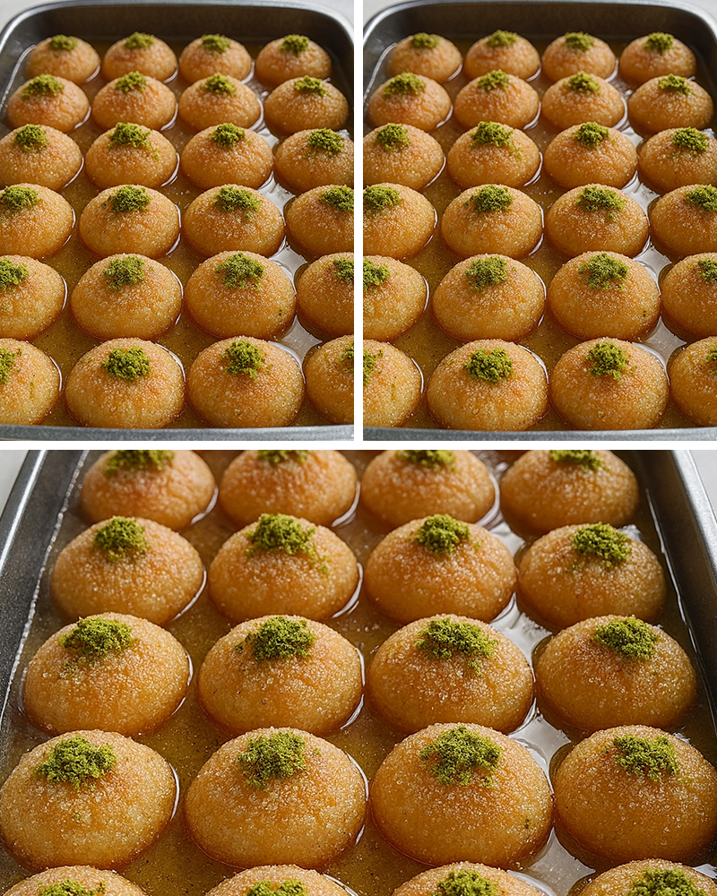 Tam Ölçülü Lokmalık İrmik Tatlısı Tarifi - 2