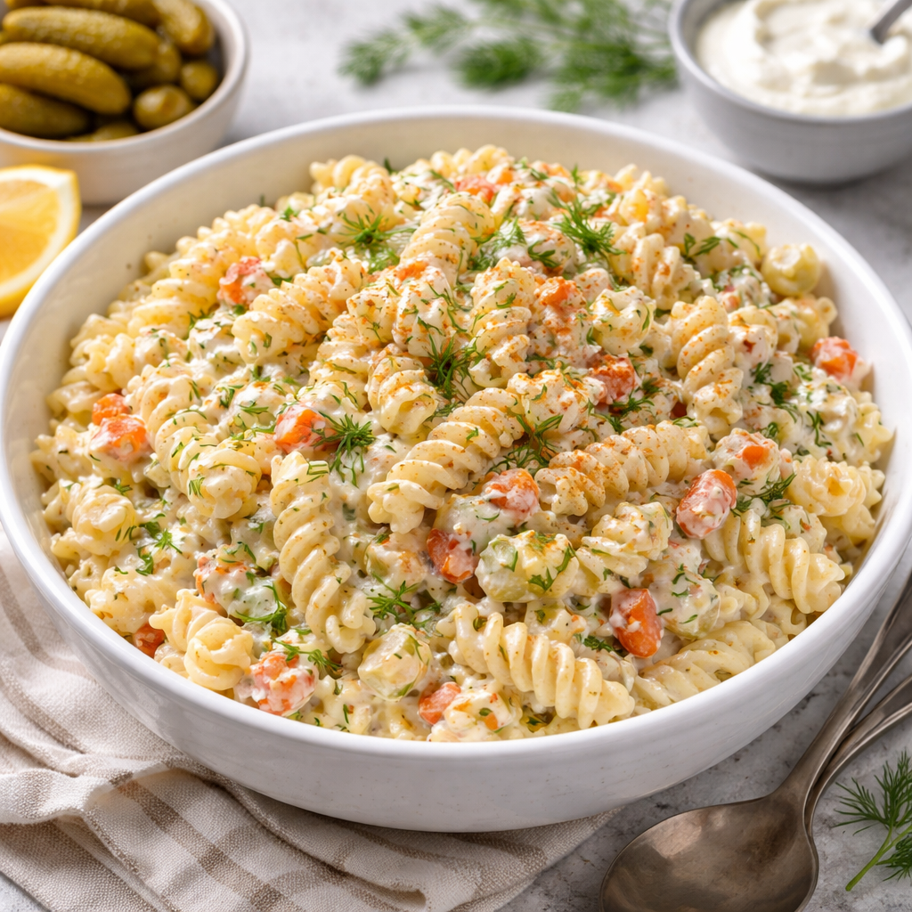 Yoğurtlu Makarna Salatası Tarifi - 2