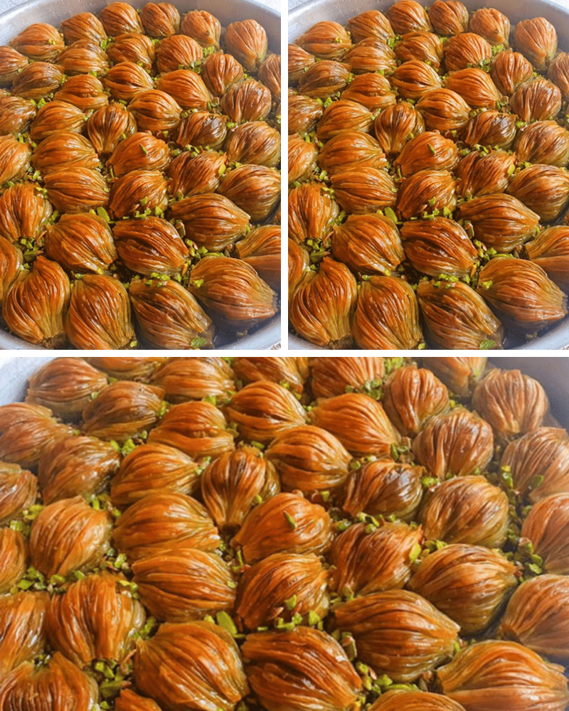 Fıstıklı Kaymaklı Midye Baklava Tarifi - 1
