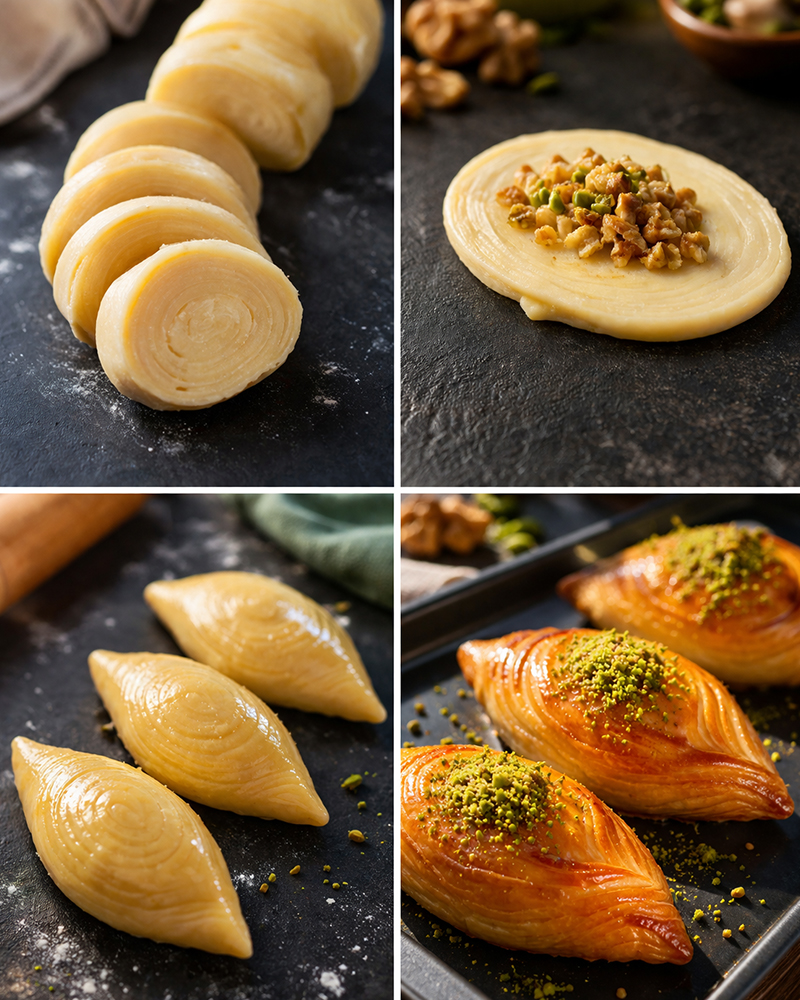 Dışı Çıtır İçi Şerbet Dolu Evde Kolay Midye Tatlısı Tarifi - 3